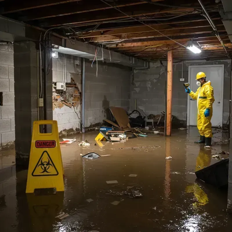 Flooded Basement Electrical Hazard in Malmstrom Air Force Base, MT Property